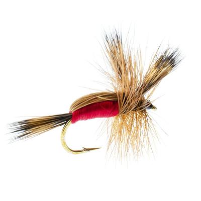 3-Pack Red Humpy Size 12 Classic Dry Fly - Hand Tied Fishing Trout