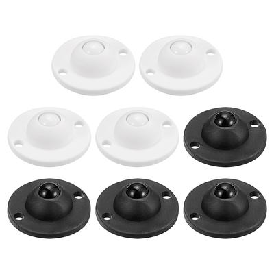 8 Pieces, Triple, Black)self Adhesive Mini Caster Wheels, Appliance Wheels  Swivel Stainless Paste Universal Wheel, 360 Degree Rotation Sticky Pulley