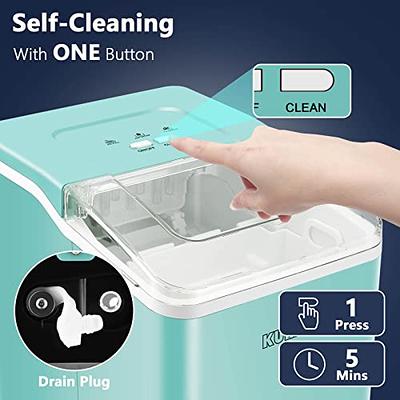 Countertop Ice Maker 6 Mins 9 Bullet Ice, 26.5lbs/24Hrs, Portable Ice Maker Machine with Self-Cleaning, Bags, Ice Scoop, and Basket, for Home