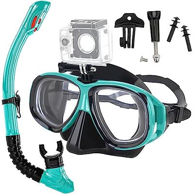 Seovediary Snorkel Set Adults Snorkeling Gear Anti-Fog Panoramic