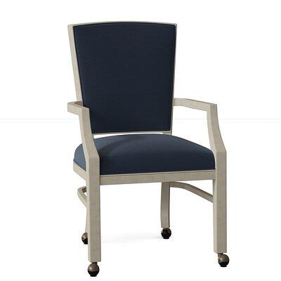 Bayfield Upholstered King Louis Back Arm Chair Fairfield Chair Body Fabric:  9508 Smoke, Frame Color: Walnut - Yahoo Shopping