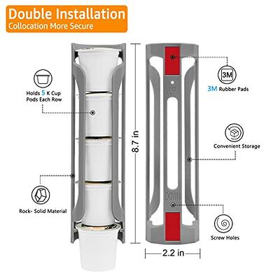 YEMOTTS K Cup Holder, Coffee Pod Holder, Side Mount K Cup Holder