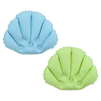 AEROiVi Bathtub Pillow Headrest Bath Pillows for Tub Neck and Back Support  with Non Slip Suction Cups Spa Bath Cushion Relaxing Bathroom Accessories