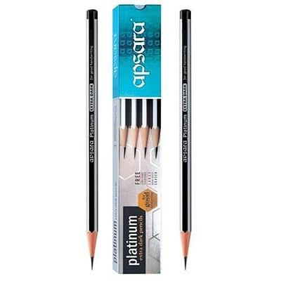 4 X 20 Apsara Extra Dark School Wooden Pencil Hb Black + 2 Sharpener + 2  Erasers Lot - Yahoo Shopping