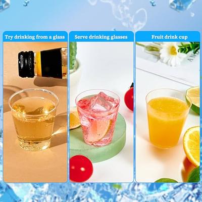 [200 - 1 oz] disposable plastic wine glass, transparent glass, condiment  cup, condiment tasting, sauce, dip, sample cup