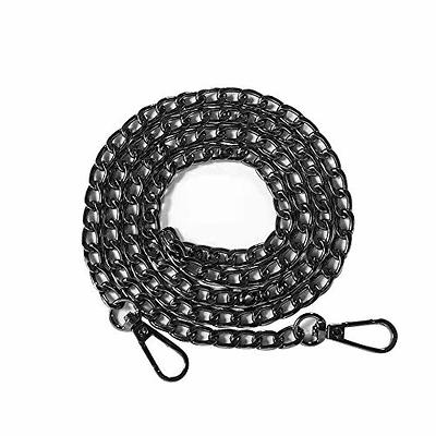 Hocansen 2Pcs Metal Flat Chain Strap 47in Removable Bag Chain Strap Handbag  Chains Accessories with Buckles for DIY and Replacement Handbag Purse  (Silver/LT) - Yahoo Shopping