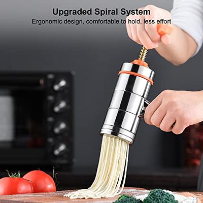 Press Pasta Noodle Maker Stainless Steel Kitchen Pressing Cutting Noodle  Machine