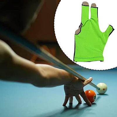 Billiard Glove -skid Breathable Cue Sport Glove 3 Finger Super Elastic Sports  Glove Fits on Left or Right Hand 