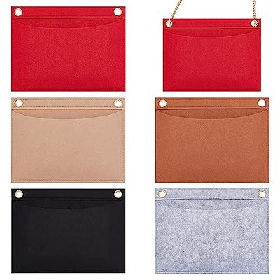 WADORN 5 Colors Purse Organizer Insert Conversion Kit with 2pcs Gold Chain,  Felt Handbag Organizer Insert Inner Pocket Liner Women Clutches Envelope