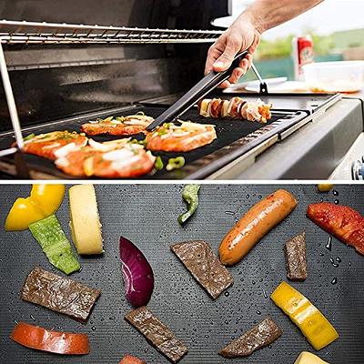 Grill Mats for Outdoor Grill Set of 8 Black Grill Tools BBQ