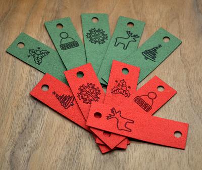  Folding leather labels, knitting labels, personalized