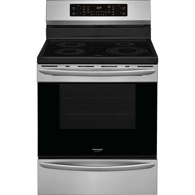 LG EasyClean 30-in 5 Burners 5.4-cu ft Freestanding Natural Gas Range  (Stainless Steel) in the Single Oven Gas Ranges department at