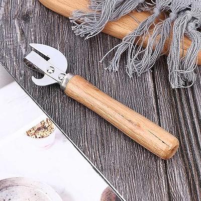 Leadigol Can Opener, Stainless Steel Kitchen Tools,Manual Side Cut Wooden  Beer Bottle Opener for Restaurant Home Camping - Yahoo Shopping