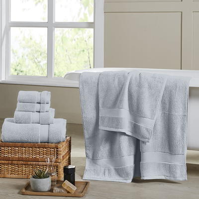 Mainstays 10 Piece Bath Towel Set with Upgraded Softness & Durability, Gray  