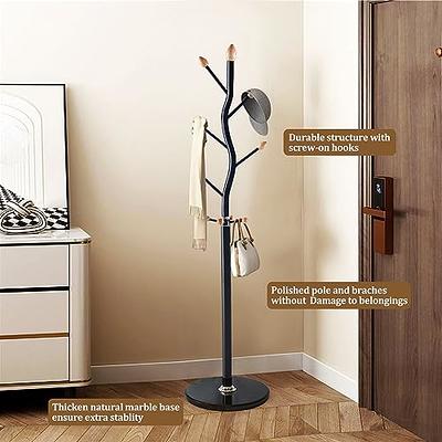 Metal Free Standing Coat Rack Stand, Hall Tree, Coat Hanger for