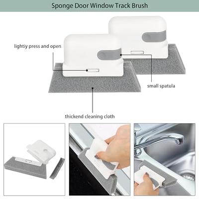 2 in 1 Window Frame Door Groove Cleaning Brush Hand-held Crevice