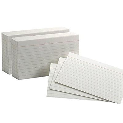 Oxford OXF 41EE 4 x 6 White Ruled Index Card - 100/Pack