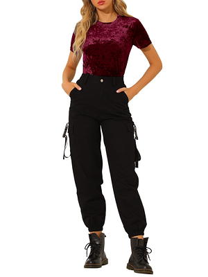 Ambrielle Womens Short Sleeve Crew Neck Pajama Top