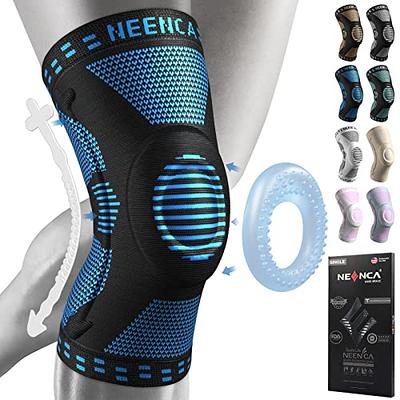 NEENCA Hinged Knee Brace, Adjustable Knee Immobilizer with Side Stabilizers  of Locking Dials