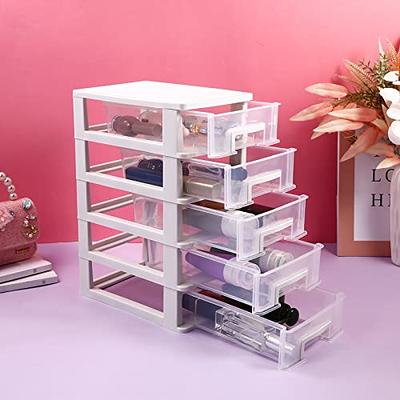 Mini Plastic Drawer Storage - 5 Drawer Drawer Storage Organizer Plastic  Storage Bins Containers with Drawers Space Saving Plastic Drawers Organizer  for Crafts Small Tools and Hardware (White) - Yahoo Shopping