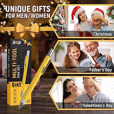 Pen Gifts for Men, Cool Gadgets 6 in 1 Multitool Pen, Stocking Stuffers for  Men Women, Useful Gadgets Gift for Him Dad Husband Women on Christmas