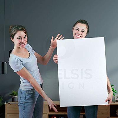 Ctosree 36 Pcs White Foam Board 18 x 24 Inch Foam Poster Board Bulk 3/16  Inch Thick Foam Core Board Large Sign Board for Display School Projects
