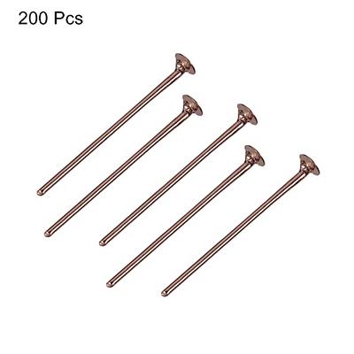 MECCANIXITY 200Pcs Flat Head Pins for Jewelry Making 25mm Brass Flat Head  Pins Jewelry Head Pins for Craft Earring Bracelet Necklace Pendant Supplies  20 Gauge Red Copper - Yahoo Shopping