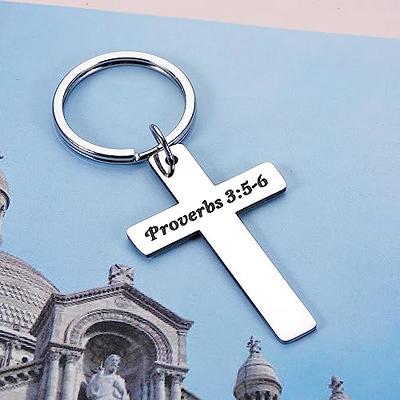 1pc Unique Christian Gifts For Men - Bible Verse Cross Keychain Gifts For  Easter, Birthday, Christmas, Thanksgiving Day & More!