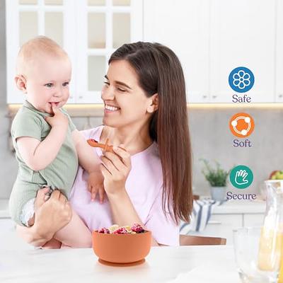 Suction Bowl with Lids and Spoons, Infant Babies & Toddler, Baby