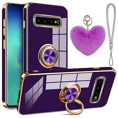 WOLLONY Compatible with iPhone 15 Pro Max Square Case, Luxury Elegant Phone  Case with Kickstand Ring Stand for Women Girls Soft TPU Metal Shockproof