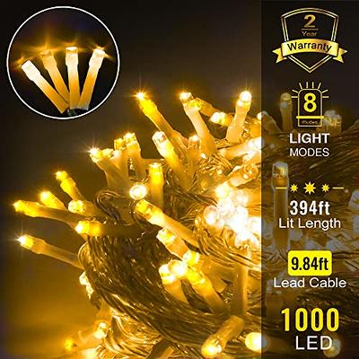 Christmas LED String Lights 82FT 1000 LEDs Christmas Tree Decoration Lights  - Outdoor Waterproof Christmas Twinkle Fairy Lights for Garden Patio Xmas