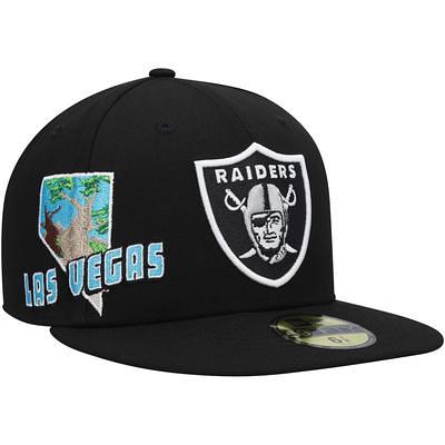 Las Vegas Raiders New Era Women's Split T-Shirt - Cream