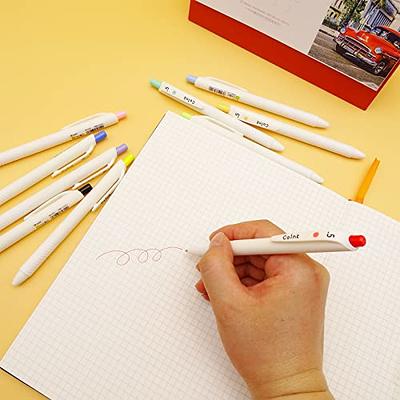 Color Gel Pens Fine Point 0.5mm for Jouranling Planners, Soft Color ink