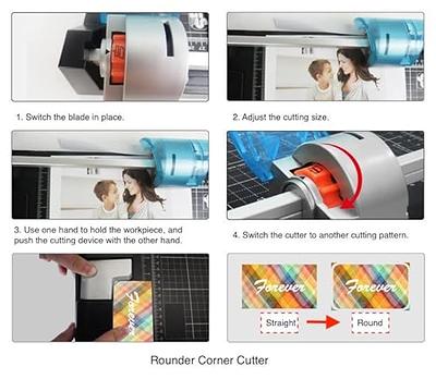 5 in 1 Paper Cutter 12 Inch, Mefape Rotary Cutter, Heavy Duty Cardstock Craft  Paper Trimmer with Scale for Straight/Wavy/Dotted/Creasing Line + Corner  Chamfering(Max Cutting Size: 9.1 * 12.6in) - Yahoo Shopping