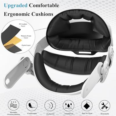 AUBIKA Head Strap for Meta/Oculus Quest 2 Replacement for Elite Strap  Enhanced Support and Comfort VR Accessories