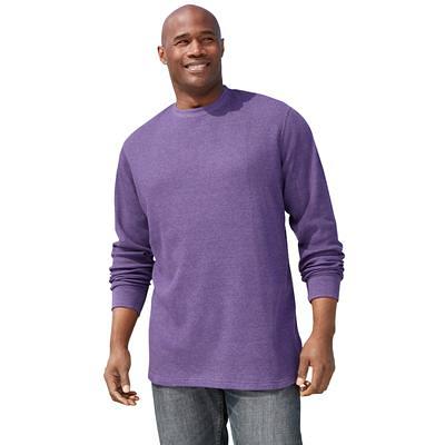 KingSize Men's Big & Tall Waffle-Knit Thermal Henley Tee - Tall - L,  Heather Charcoal Long Underwear Top at  Men's Clothing store