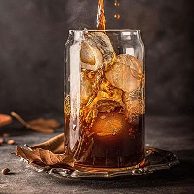 Ice Coffee Cup Drinking Glasses Clear Glass Cup for Tea Soda