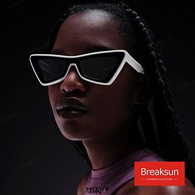  Breaksun Fashion Big Square Sunglasses for Women Men