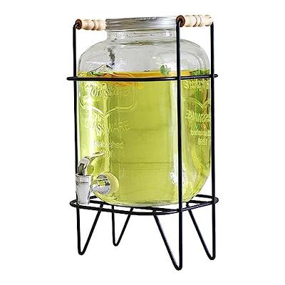 The BEST 2 Gallon (Large) Glass Beverage Dispenser w Stainless Steel  Leakproof Spout + Serving Stand + Carrier for Parties, Banquets: FALL 2023:  Perfect for fall gatherings, cider, sangria, wassail - Yahoo Shopping