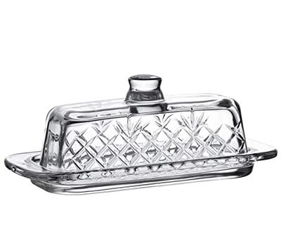 Butter dishes stainless steel transparent butter box bread box container  cheese server storage tray