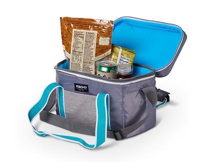 Igloo 12 Can Heritage Lunch Companion Cooler Bag Gray and Teal