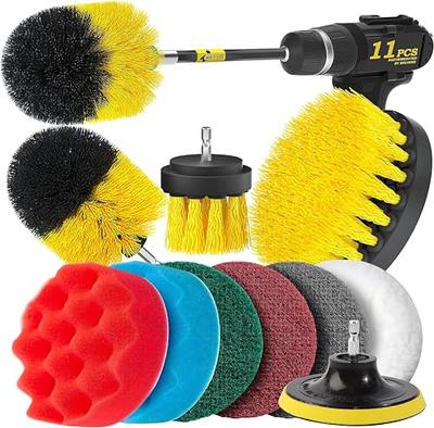 CGLEAM Shower Scrubber for Cleaning Tub Tile Scrubber Brush Long Handle  Floor Scrub Brush Detachable Stiff Bristles for Cleaning Shower Bathroom  Kitchen Balcony Wall 37.4” Length - Yahoo Shopping