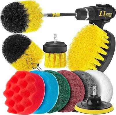 Floor Scrub Brush Long Handle 1 Scrape Brush Stiff Bristle Shower Scrubber  For Cleaning Patio Bathroom Garage Kitchen Wall Deck Tub Tile - Temu