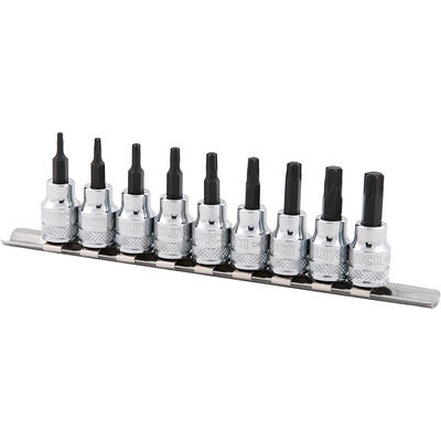 1/2 in. Drive Star Bit Socket Set, 9 Piece