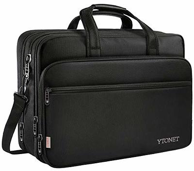 Estarer Computer Messenger 17-17.3 inch Water-Resistance Canvas Laptop Shoulder Bag for Travel Work College New Version