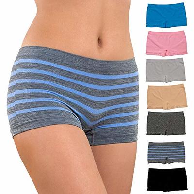 Alyce Ives Intimates Boyshort Panties for Women, Pack of 7, Seamless and No  Show Under Clothing, Standard & Plus Sizes Grays - Yahoo Shopping