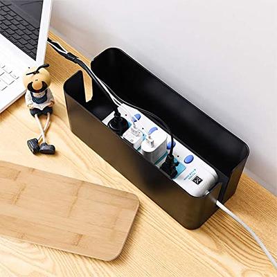  Cable Management Box Wireless WiFi Router Storage Box Wire  Board TVBox Storage Power Strip Protection Shell Cable Organization Bin Home  Rangement Cord Organizer Box (Color : Tow Layers Big) : Electronics