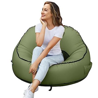  AYEASY Bean Bag Chair with Filler, Bean Bag Chairs for Adults,  Bean Bag Bed, Memory Foam Bean Bag Couch with Washable Microfiber Cover,  Giant Beanbag Chairs for Dorm Room, Living Room(Grey