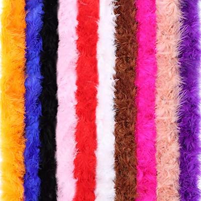  Xtinmee 12 Pcs 5 ft Feather Boas Artificial Fluffy