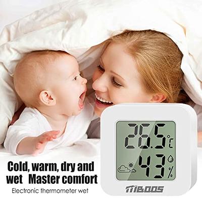 KUWAI Room Thermometer, Humidity Gauge LCD Display with Comfort
